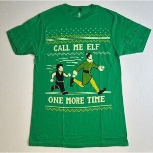 Ripple Junction Elf Call Me Elf One More Time Xmas Sweater Style T Shirt Green S